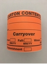 Picture of Carton Content Labels - Orange (One Roll)