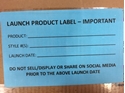 Picture of Launch Product Labels - Blue (One Roll)