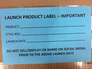 Picture of Launch Product Labels - Blue (One Roll)