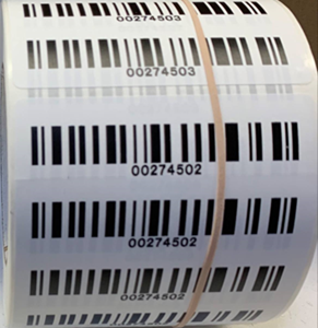 Picture of Work Order ID Barcode Stickers (One Roll)