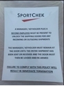 Picture of Sportchek Backdoor Sign (One Sign)