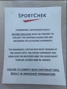 Picture of Sportchek Backdoor Sign (One Sign)