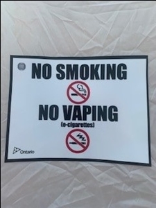 Picture of No Smoking/Vaping Window Decal (One Decal)