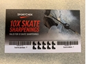 Picture of Hockey Skate Sharpening Cards (Pack of 100)