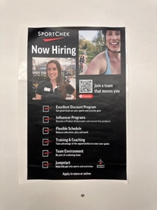 Picture of Now Hiring "Her" Poster - SportChek (One Poster)