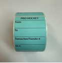 Picture of Pro Hockey Blue Transfer Labels (One Roll)