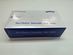 Picture of Disposable Clear Vinyl Gloves - Medium (Box of 100)