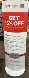 Picture of Triangle MasterCard Sign (One Sign)