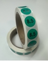 Picture of Womens Shoe Labels Green - size 8.5 (One Roll)