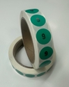Picture of Womens Shoe Labels Green - size 9 (One Roll)