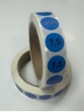 Picture of Mens Shoe Labels Blue - size 7.5 (One Roll)