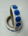 Picture of Mens Shoe Labels Blue - size 11 (One Roll)