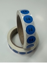 Picture of Mens Shoe Labels Blue - size 14 (One Roll)