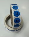 Picture of Mens Shoe Labels Blue - size 13 (One Roll)